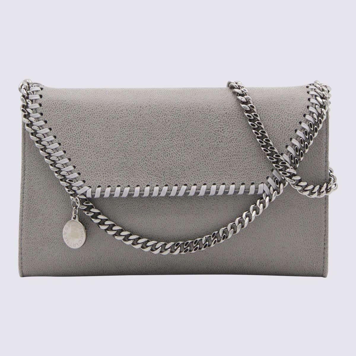 stella mccartney light grey falabella mini shoulder bag