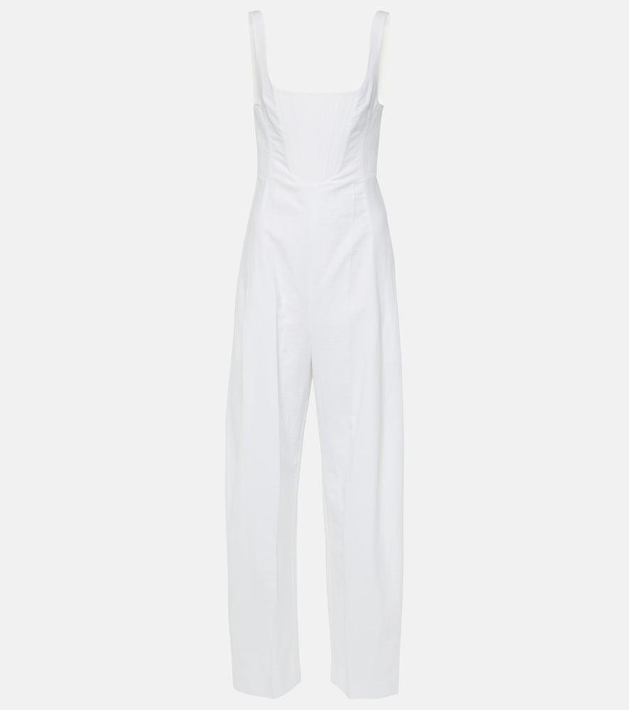stella mccartney linen and cotton jumpsuit