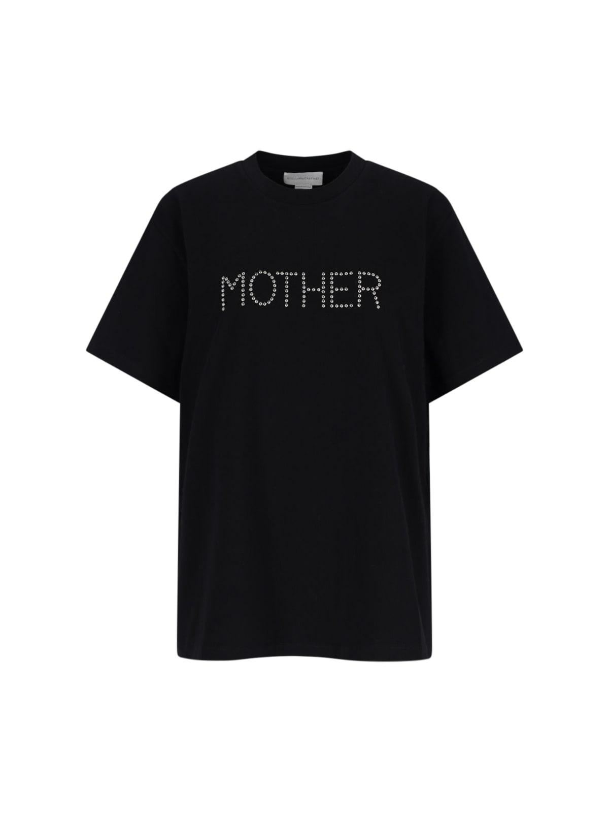 stella mccartney logo studs t-shirt