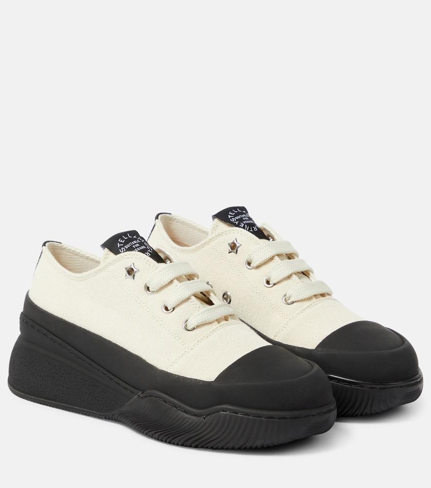 stella mccartney loop canvas platform sneakers