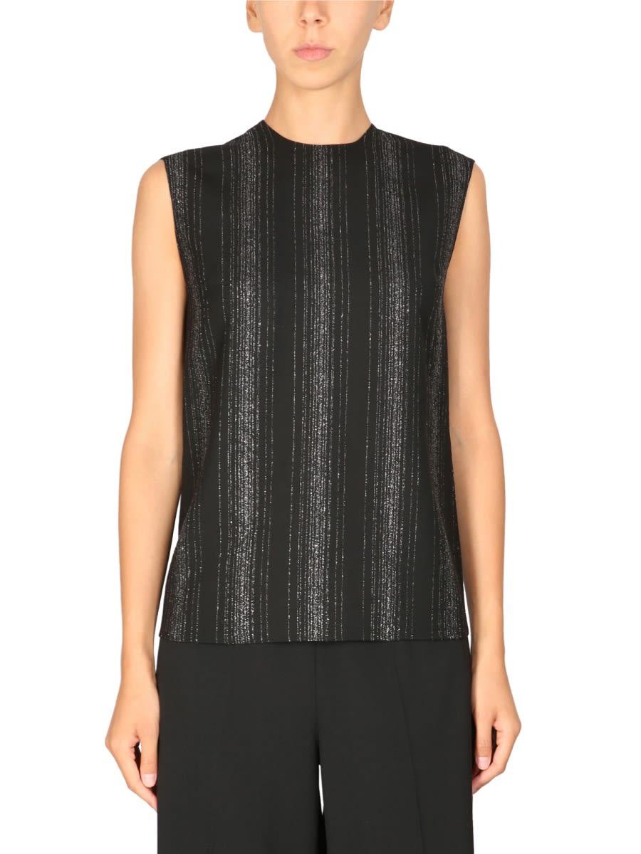 stella mccartney lurex tailored top