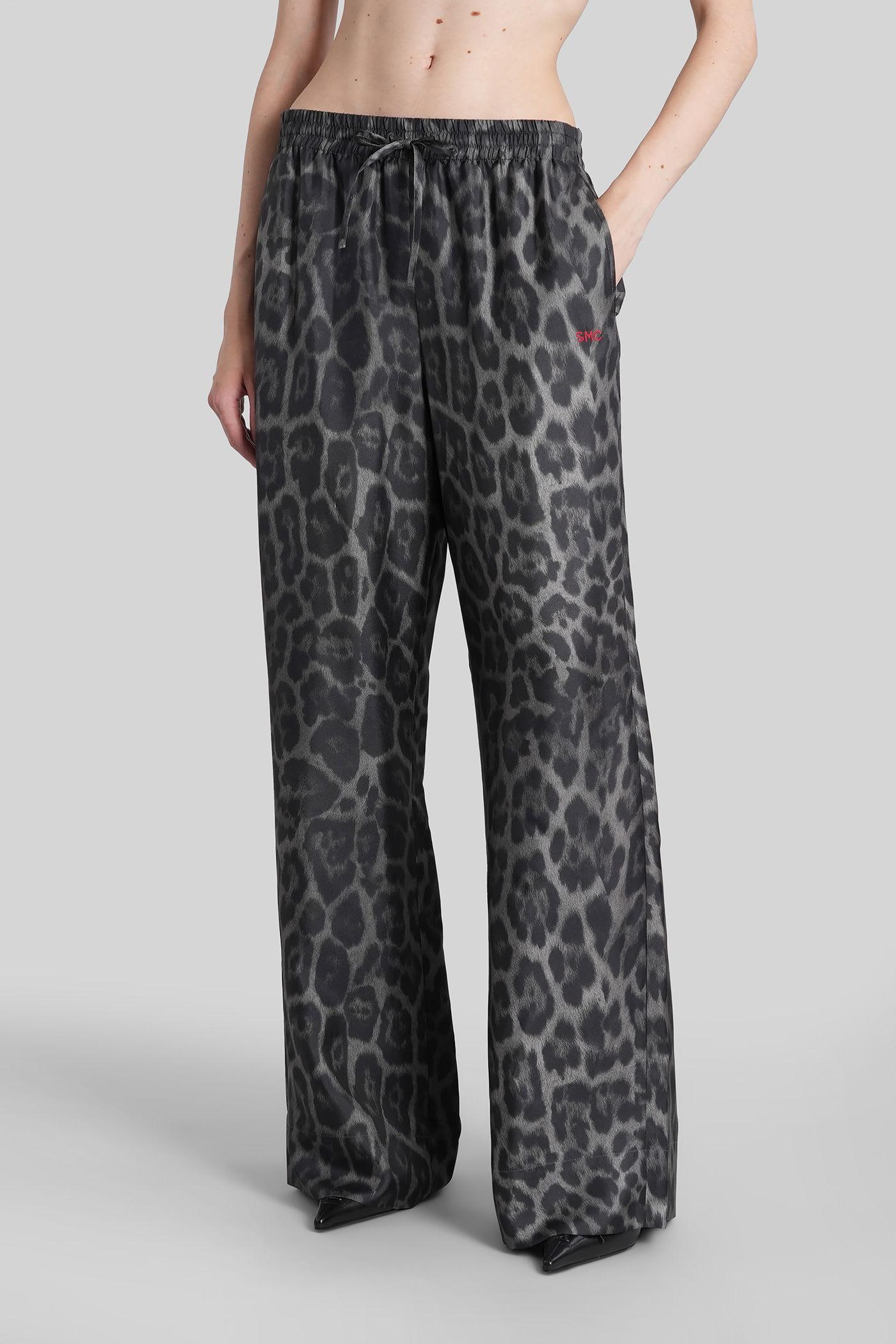 stella mccartney pants in grey silk