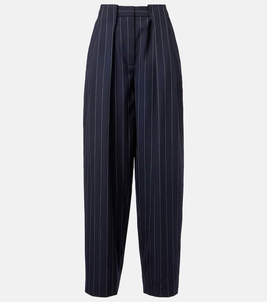 stella mccartney pinstripe wool tapered pants