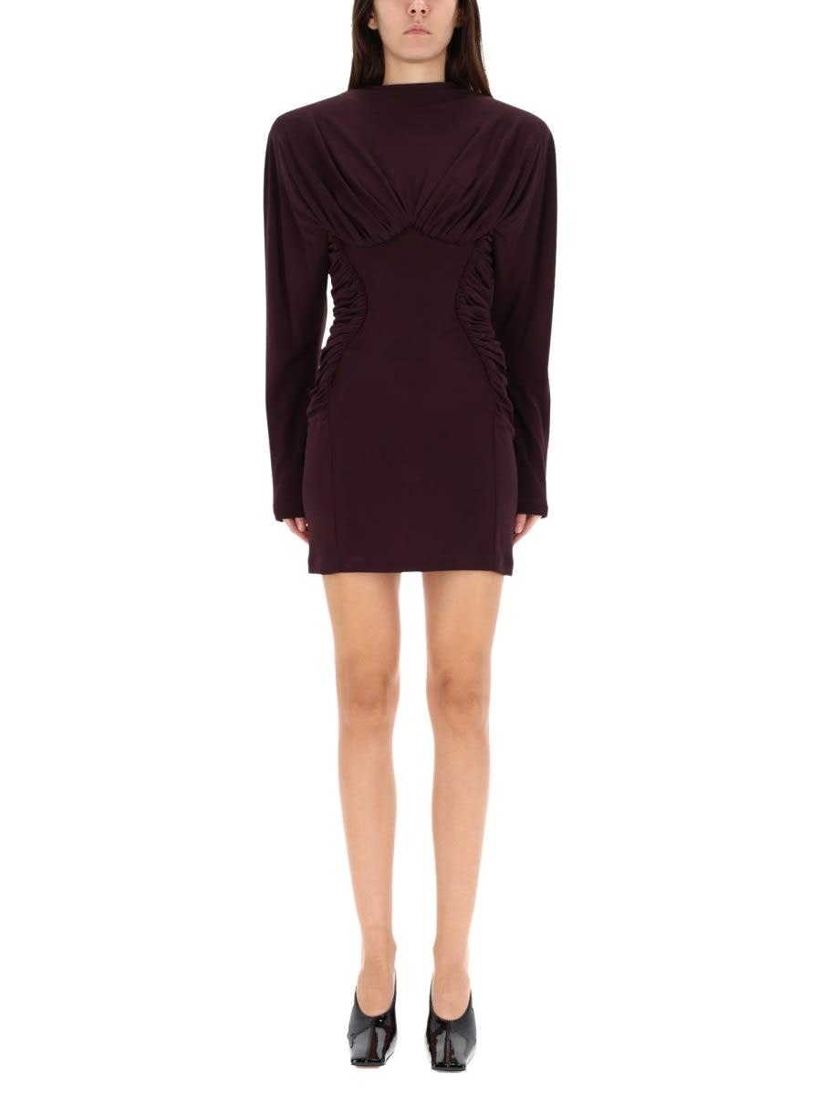 stella mccartney pleated mini dress