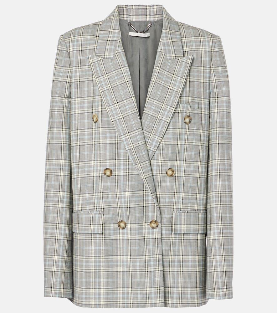 stella mccartney prince of wales check wool blazer