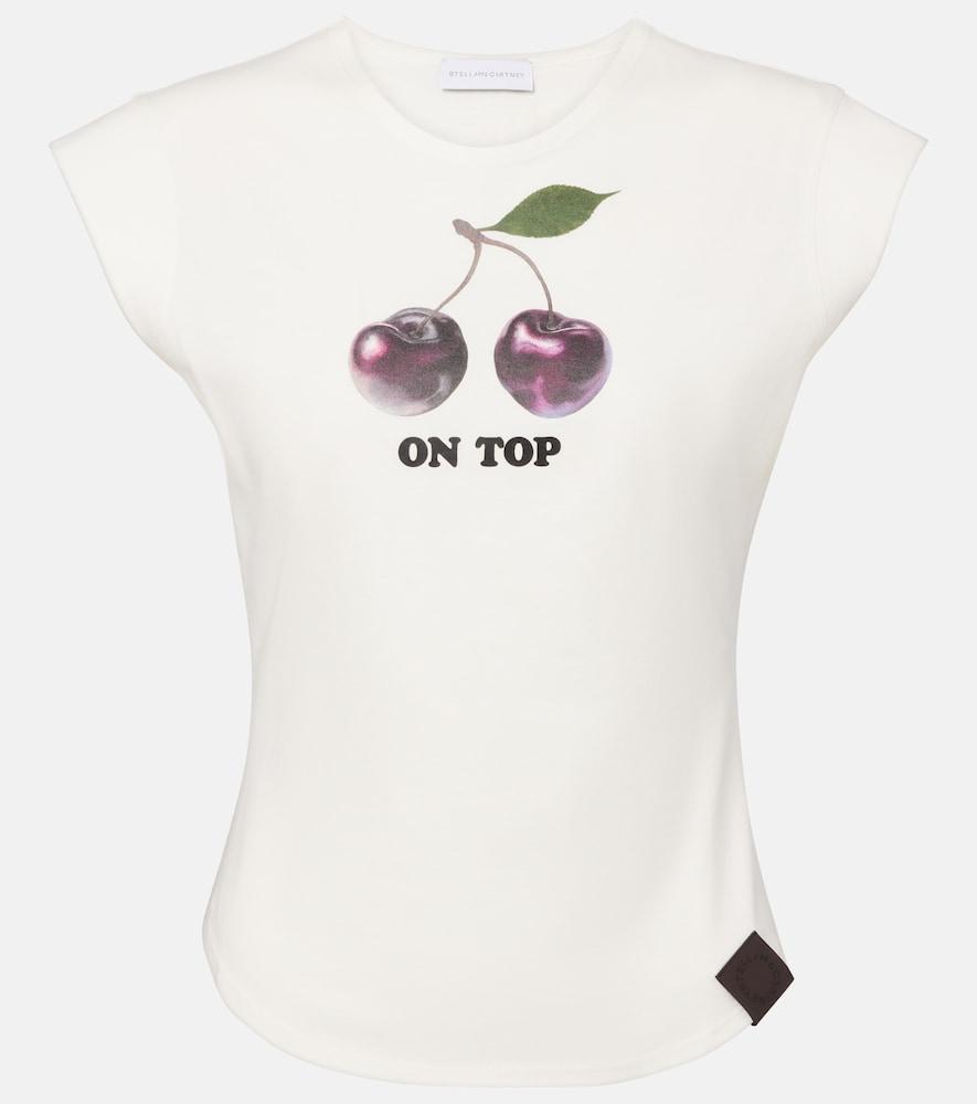 stella mccartney printed cotton jersey t