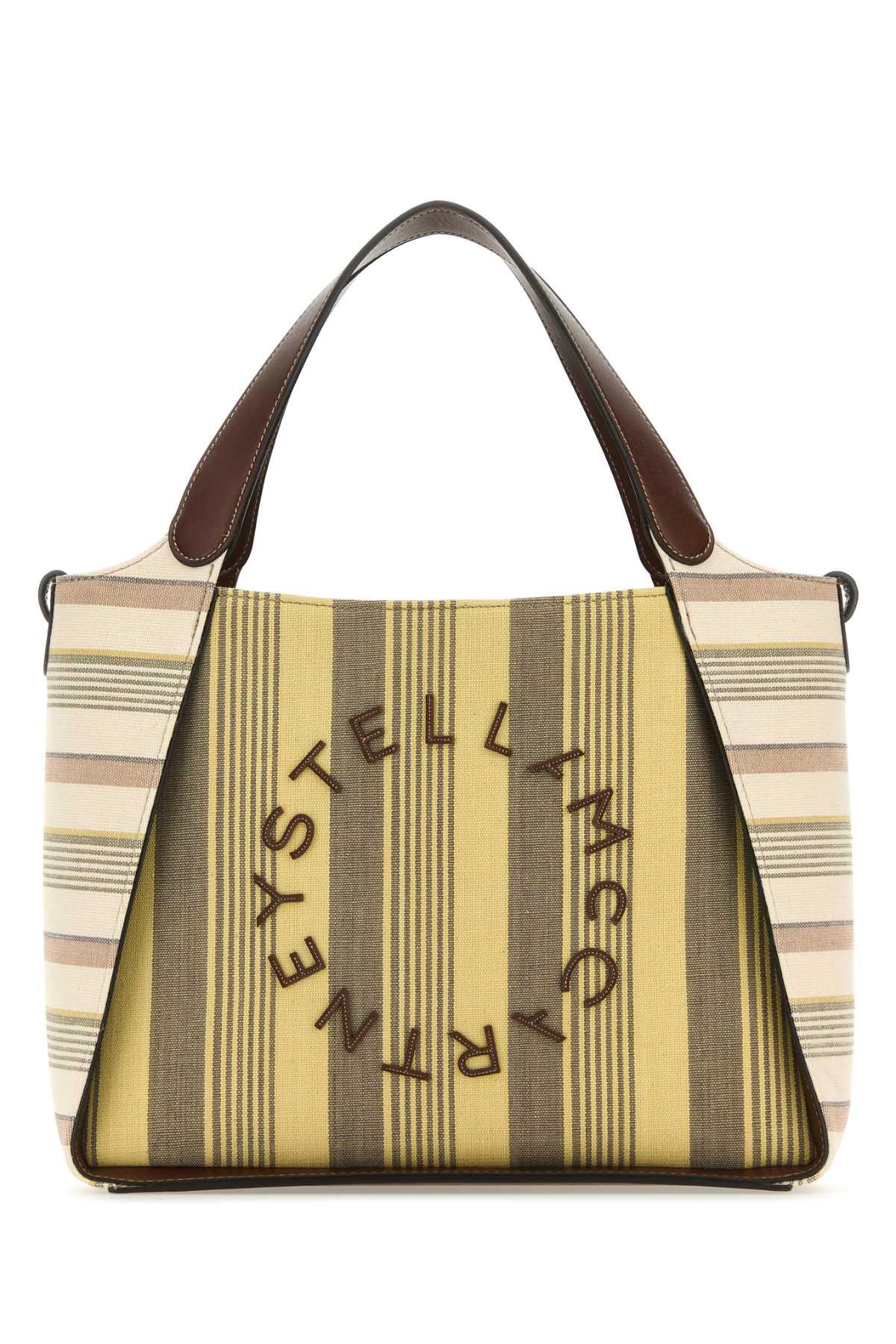 stella mccartney printed fabric stella logo handbag