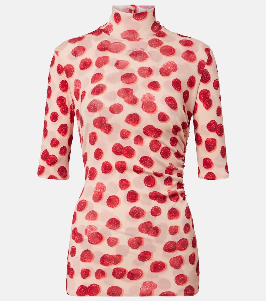 stella mccartney printed mesh t
