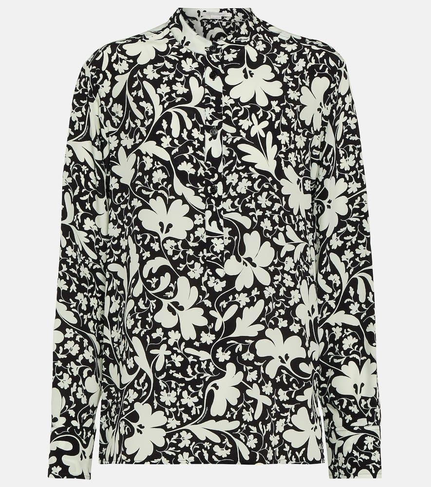 stella mccartney printed silk shirt