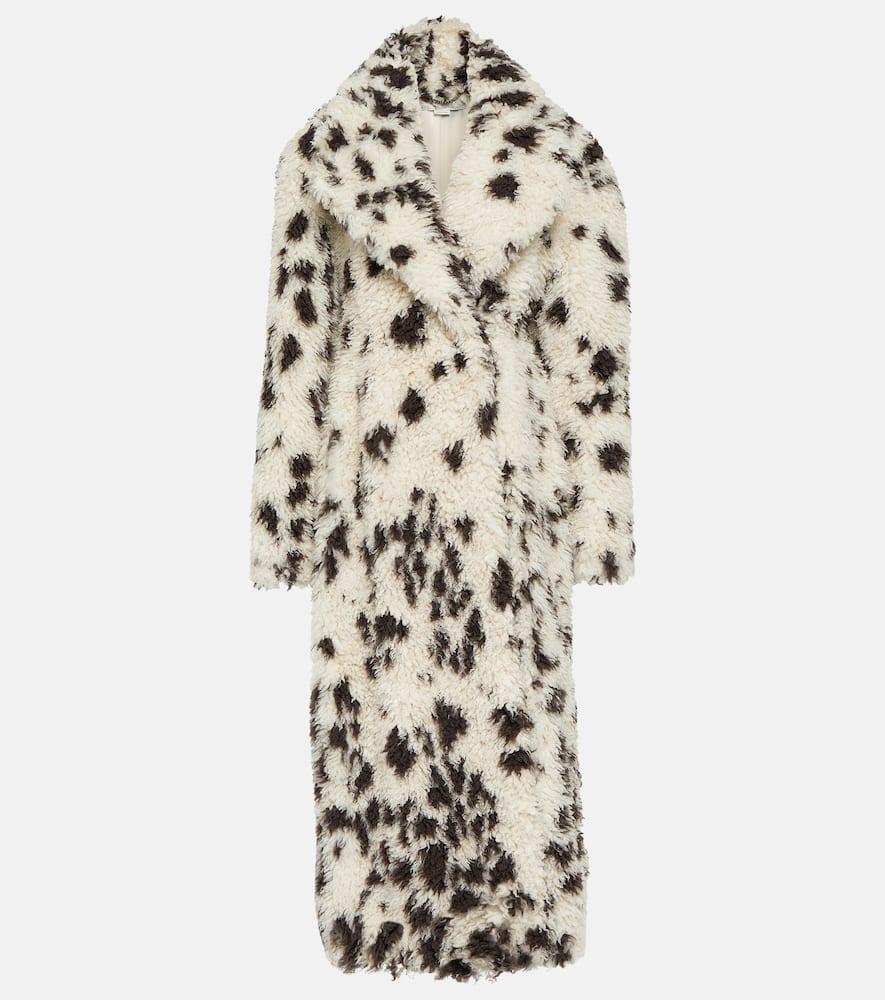 stella mccartney printed teddy coat