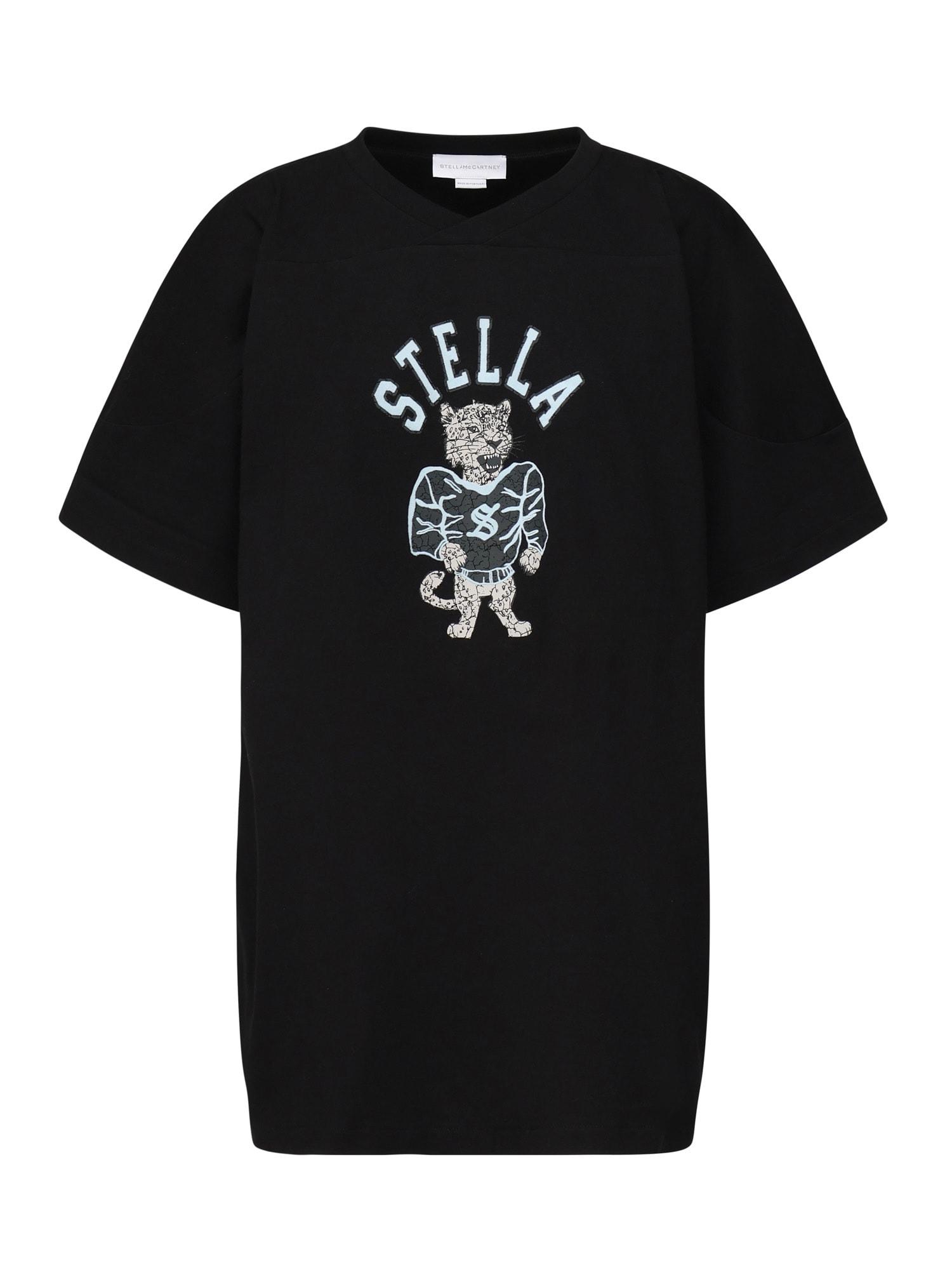 stella mccartney printed varsity t-shirt