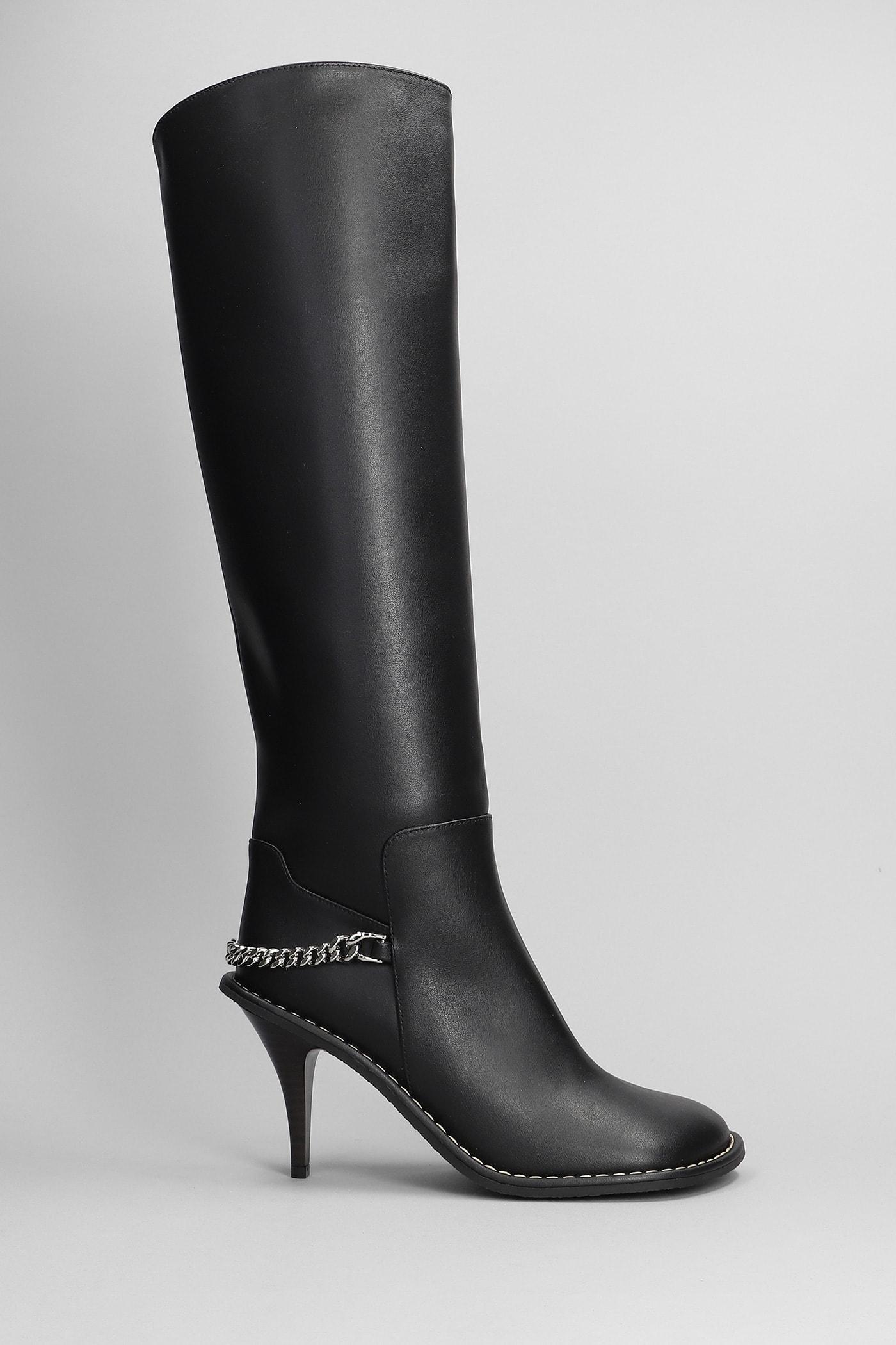 stella mccartney ryder knee-high stiletto boots