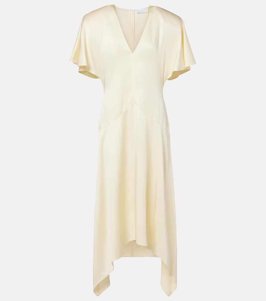 stella mccartney satin midi dress