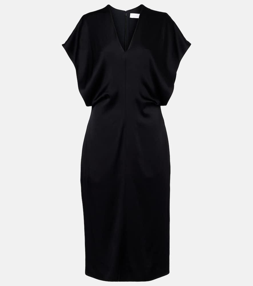 stella mccartney satin midi dress