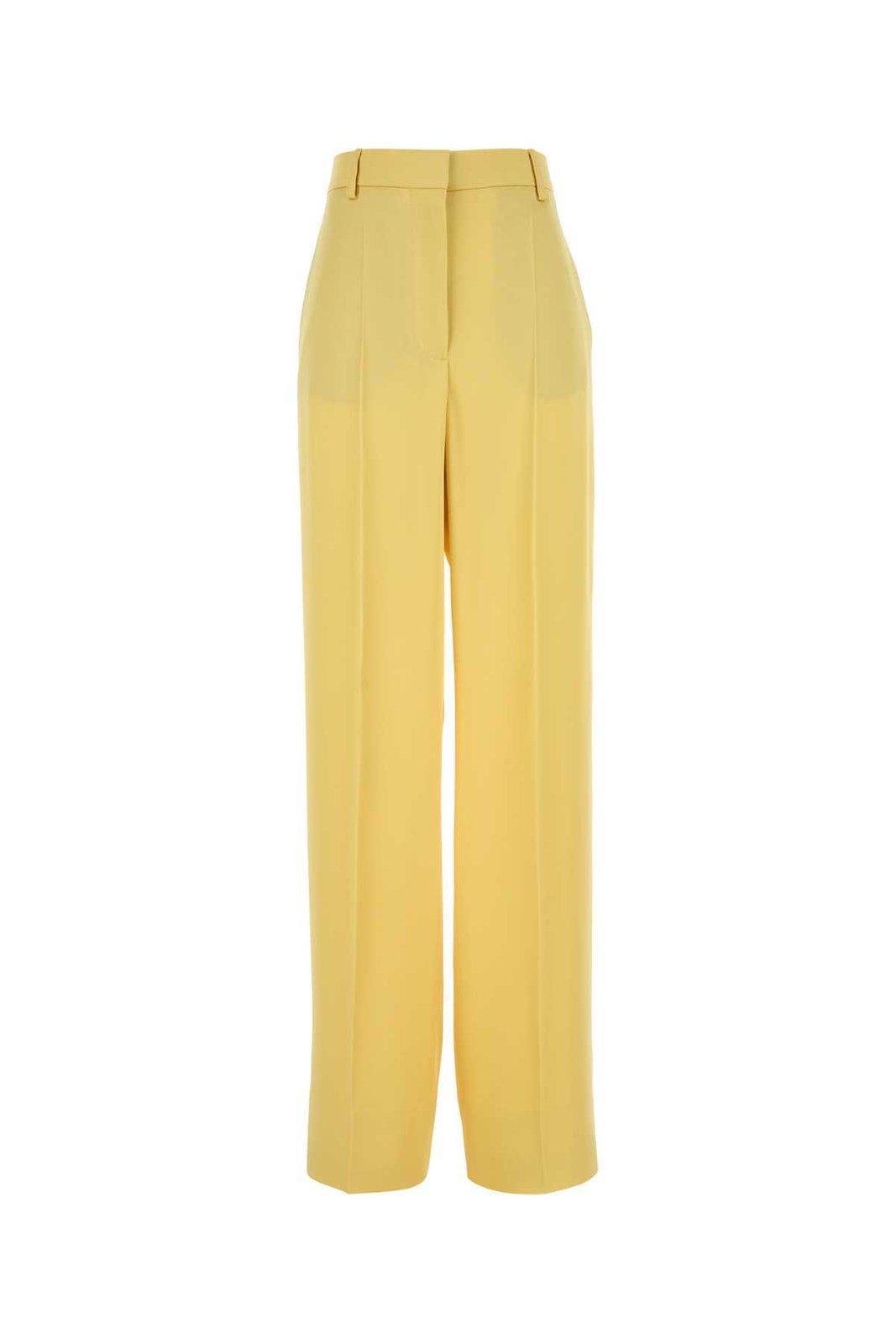 stella mccartney satin wide-leg pants