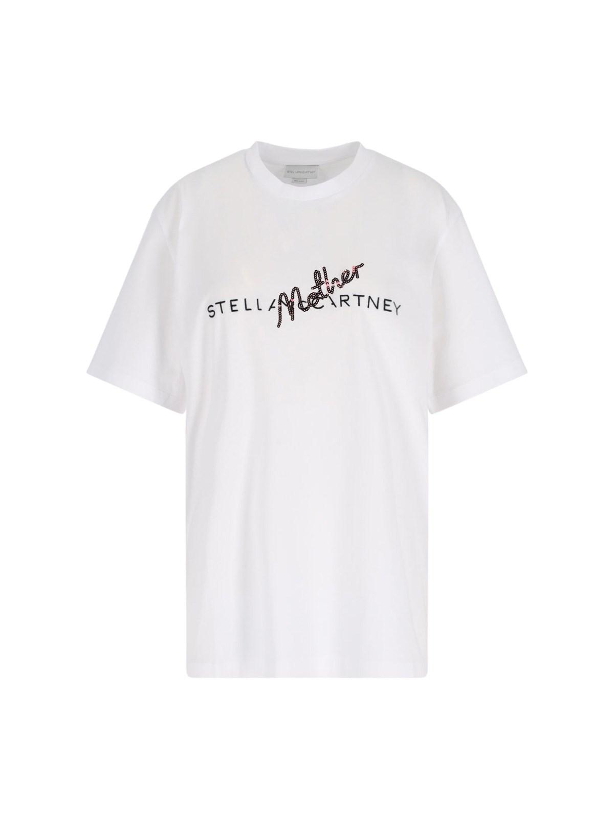 stella mccartney sequin logo t-shirt