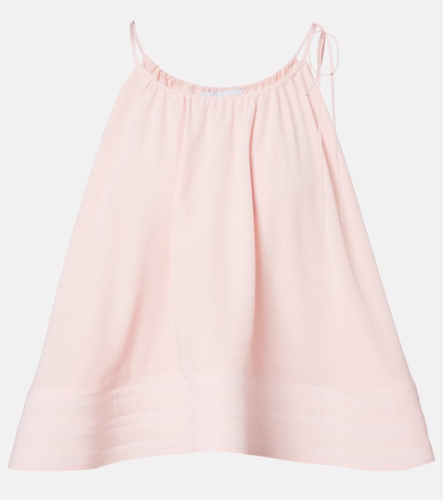 stella mccartney silk crop top