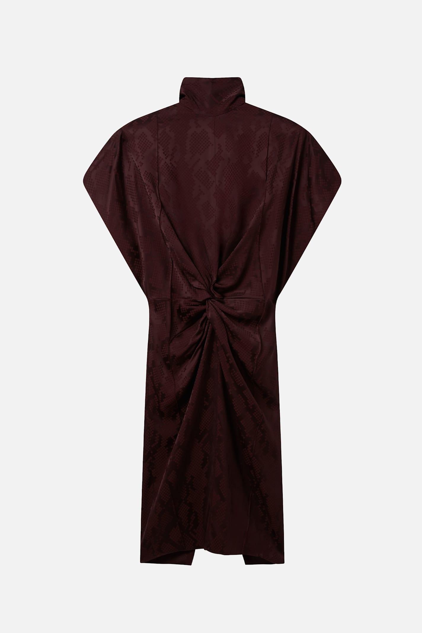 stella mccartney snake print midi dress