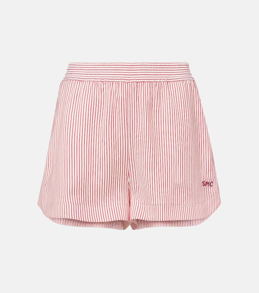 stella mccartney striped silk shorts