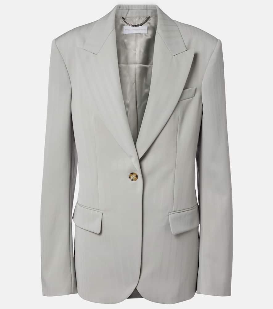 stella mccartney striped wool blazer