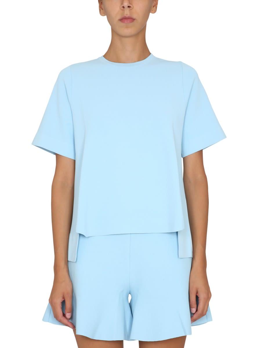 stella mccartney t-shirt with asymmetrical hemline