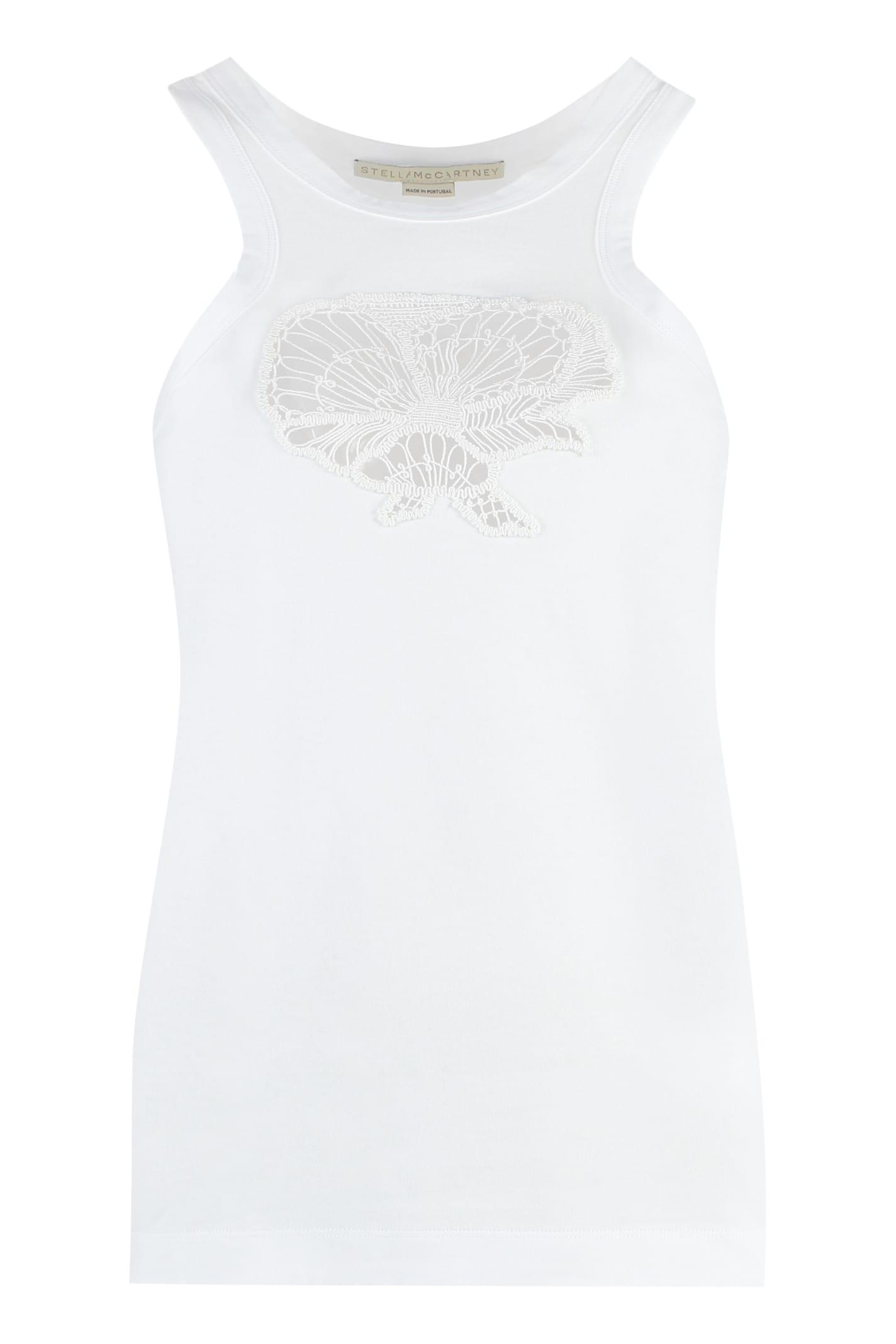 stella mccartney top with openwork pattern