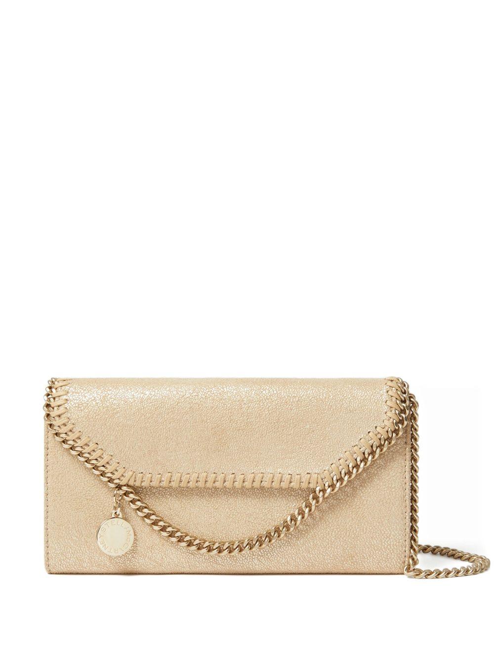 stella mccartney wallets golden polyester - women