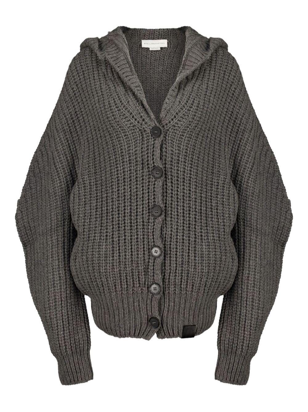 stella mccartney wool hooded cardigan