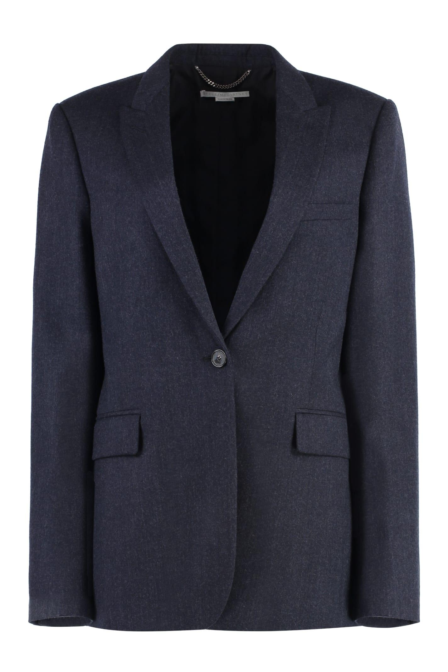 stella mccartney wool single-breasted blazer