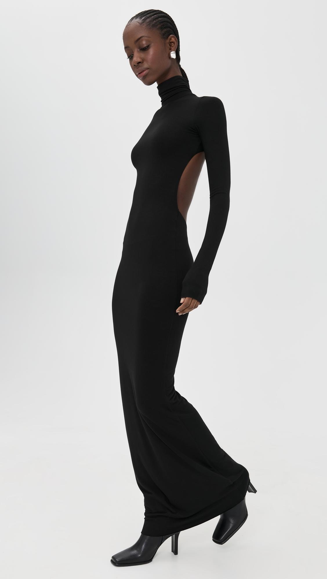 stella turtleneck maxi dress