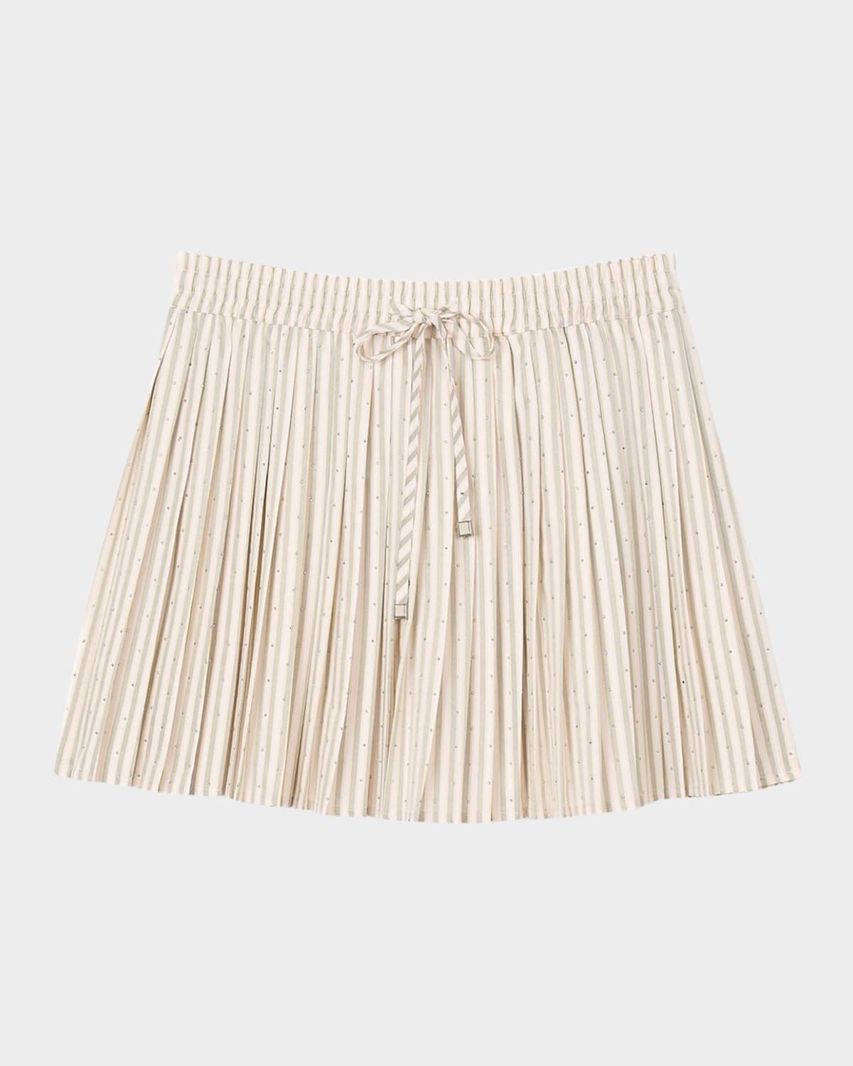 stellie embellished striped mini skirt
