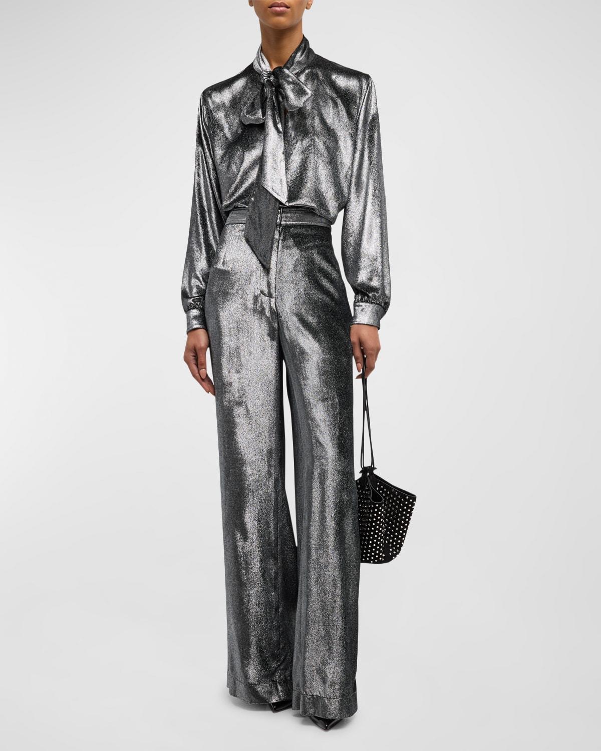 sterling slim keith tie blouse