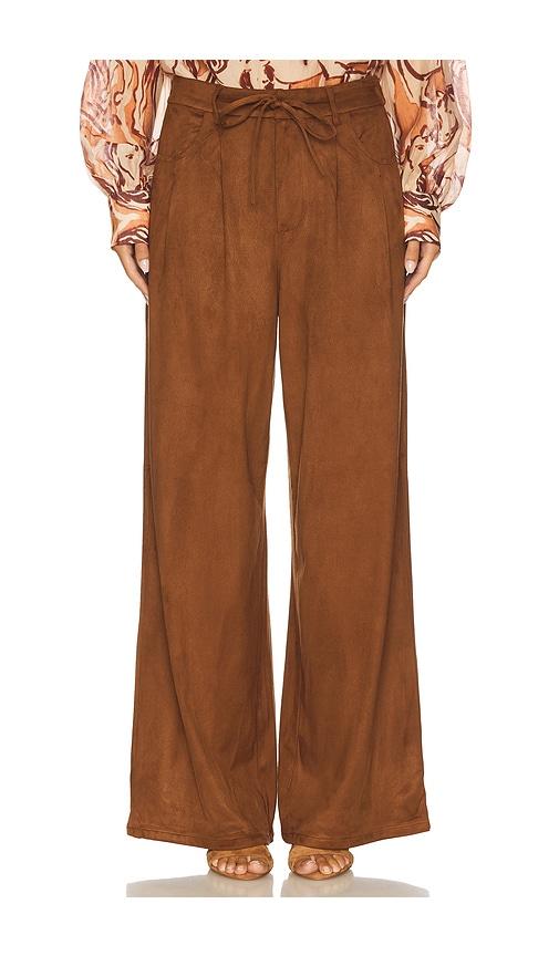 steve madden alysia pant in brown.