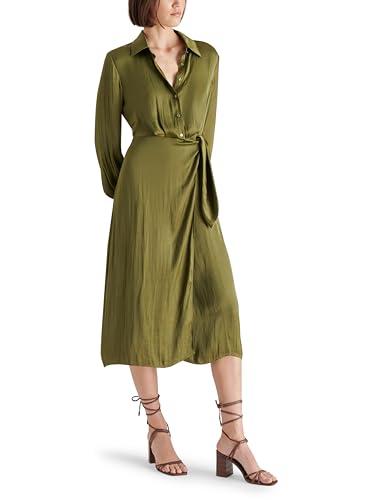 steve madden apparel women's daniella dress, olive