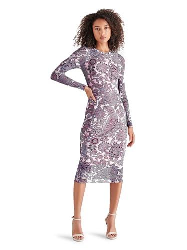 steve madden apparel women's hailee dress, burg paisley