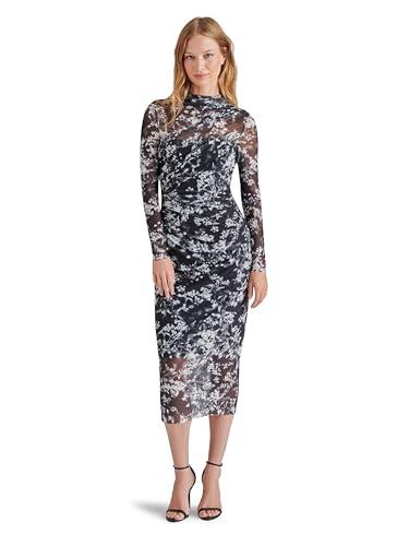 steve madden apparel women's maureen dress, black/white