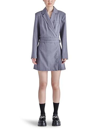 steve madden apparel women's odette dress, charcoal grey