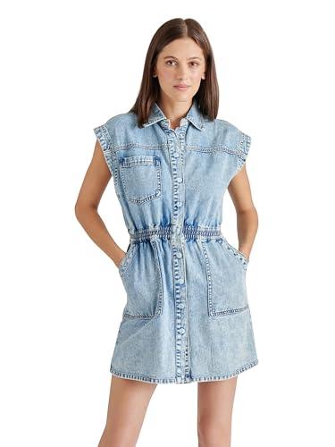 steve madden apparel women's robbie dress, mineral blue