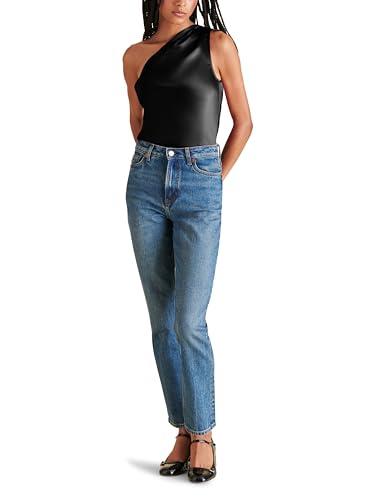 steve madden apparel women's sapphire top, black, medium