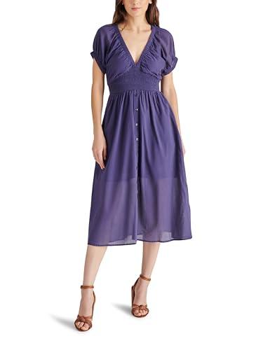 steve madden apparel women's tahlia dress, vintage blue
