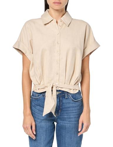steve madden apparel women's tori top, natural, large