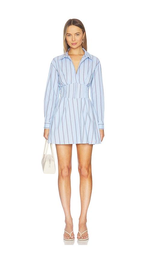 steve madden ariany dress in baby blue.