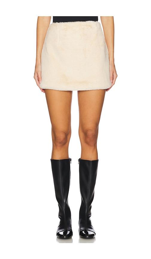 steve madden aviva skirt in cream.