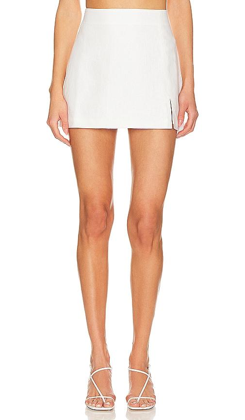 steve madden cam skirt in ivory.