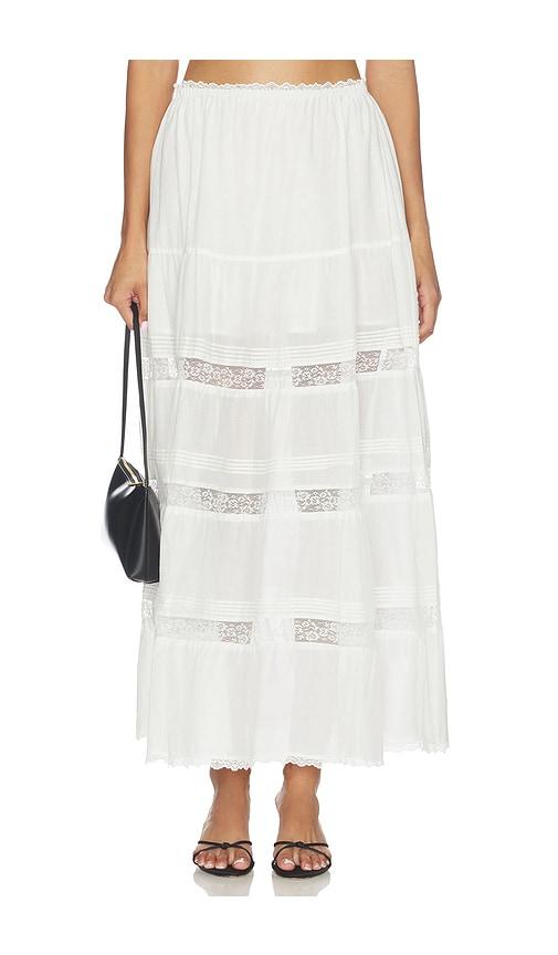 steve madden elisse skirt in white.