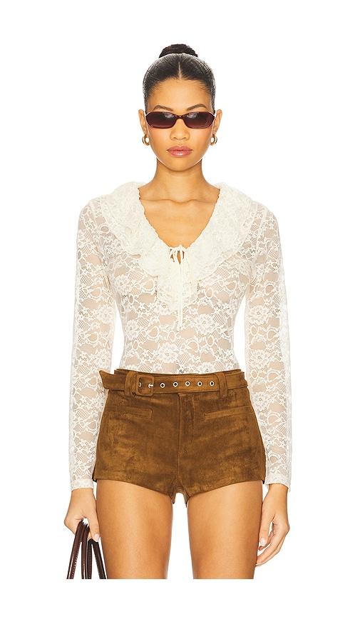 steve madden elvie top in cream.