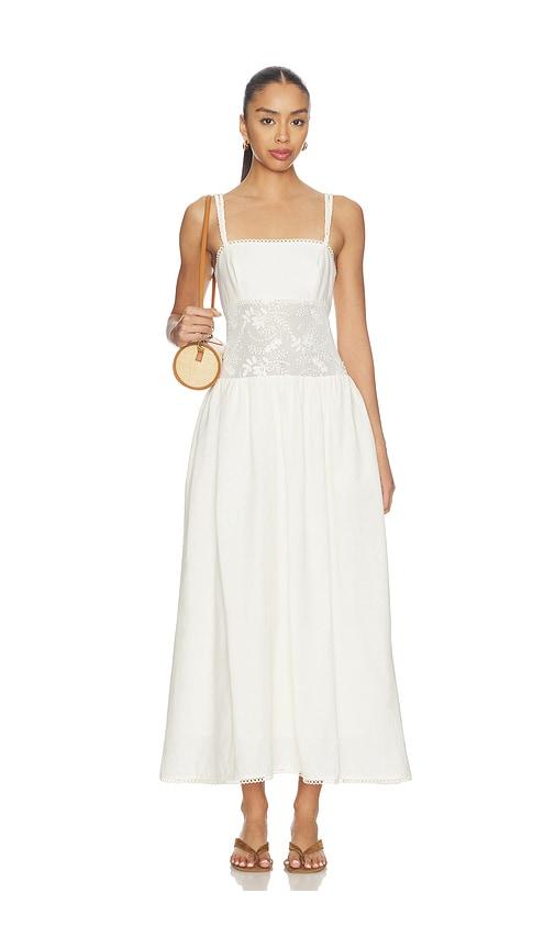 steve madden enza dress in white.