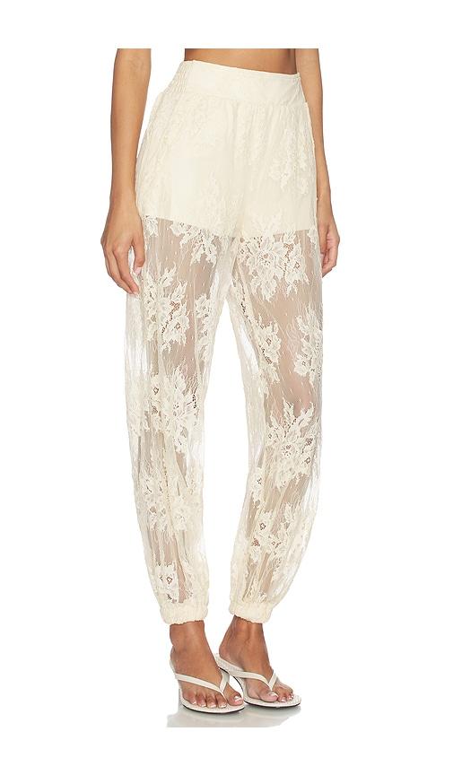 steve madden faya pant in cream.