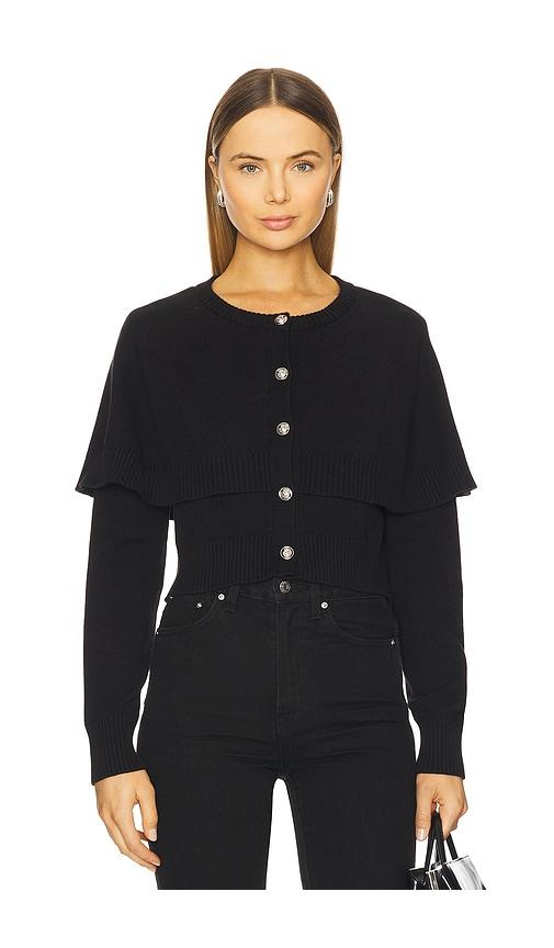 steve madden gisselle cardigan in black.