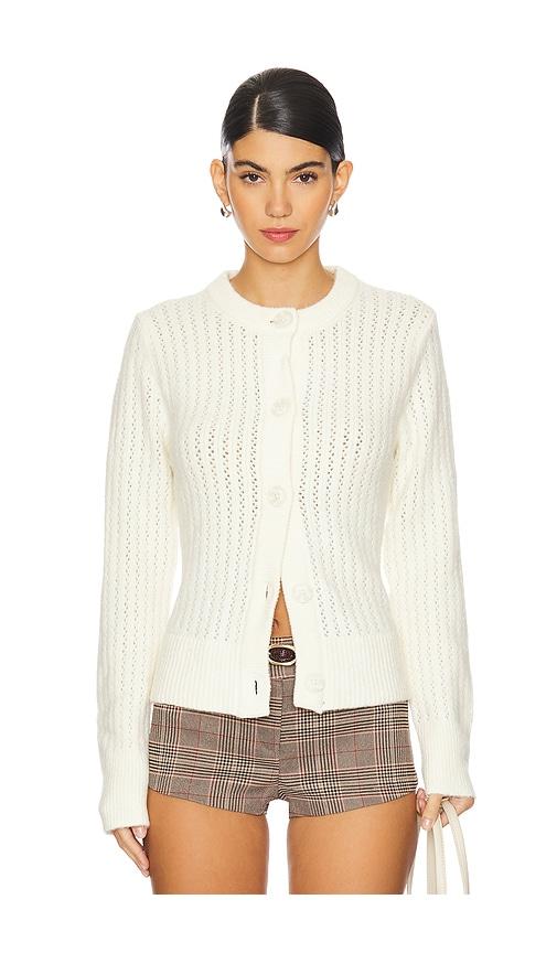 steve madden illiana cardigan in ivory.